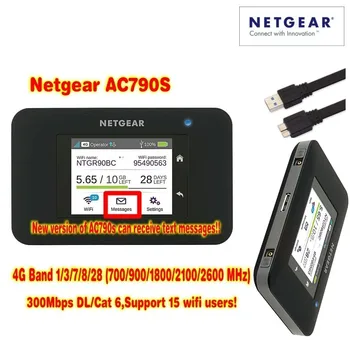 Billige Lot Von 20 Stücke Original Packag Netger AC790S 4g Cat6 300 Mbps Mobile Touchscreen Router (plus Antenne)