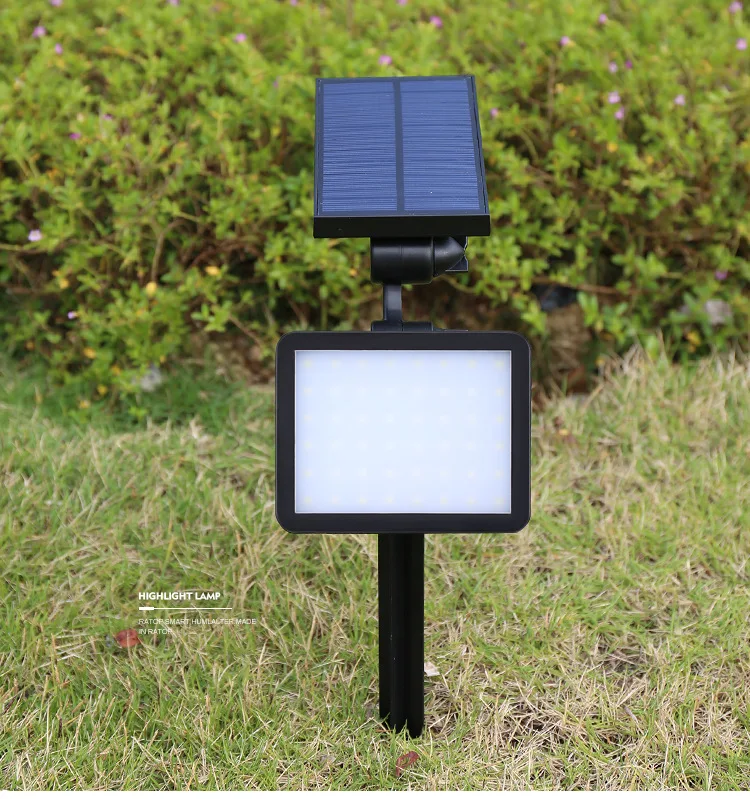 Modo de Montagem na Parede de Casa à Prova Lâmpada do Gramado do Jardim Luz de Energia Água Levou Solar 48 5 d' Coletores solares