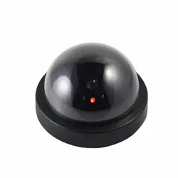 Поддельные пустышки Купол Камеры видеонаблюдения мигающий светодиод вспышки CCTV Cam помещении на открытом воздухе Бесплатная доставка