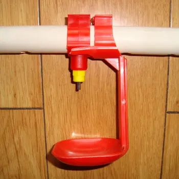 

10 snap lock nipple AND 10 Cups round pipe(25mm). Poultry chicken bird quail
