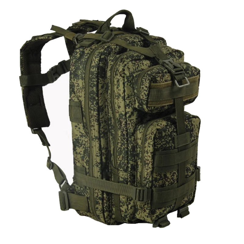 

45L Outdoor Sports Camping Backpack Military 3P Assault MOLLE Bug Out Small Rucksack Hunting Army Combat Travel Climbing Camo