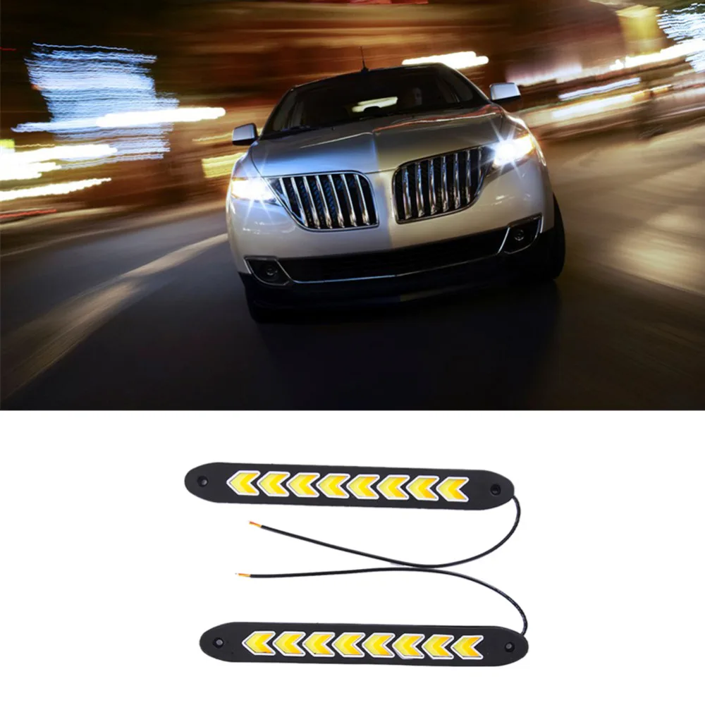 

2pcs Super white Bendable Led Daytime Running Light 100% Waterproof COB Day Time Lights Flexible LED Car DRL Driving Lamp for VW