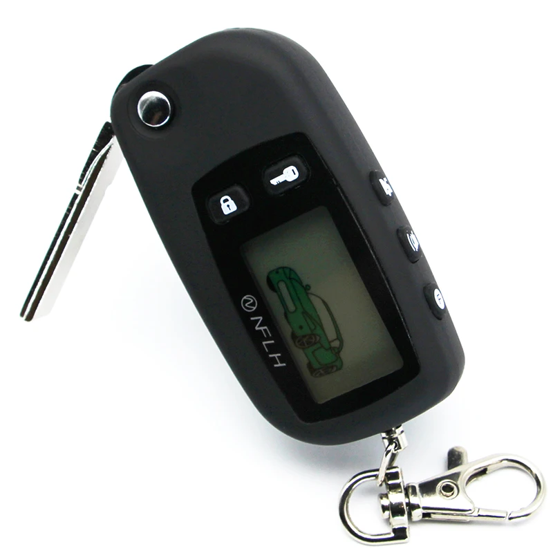 

New TW-9010 Lcd Remote Control Key Fob Tamarack For Tomahawk TW9010 Uncut Blade Fob Two Way Car Alarm System Tomahawk TW 9010