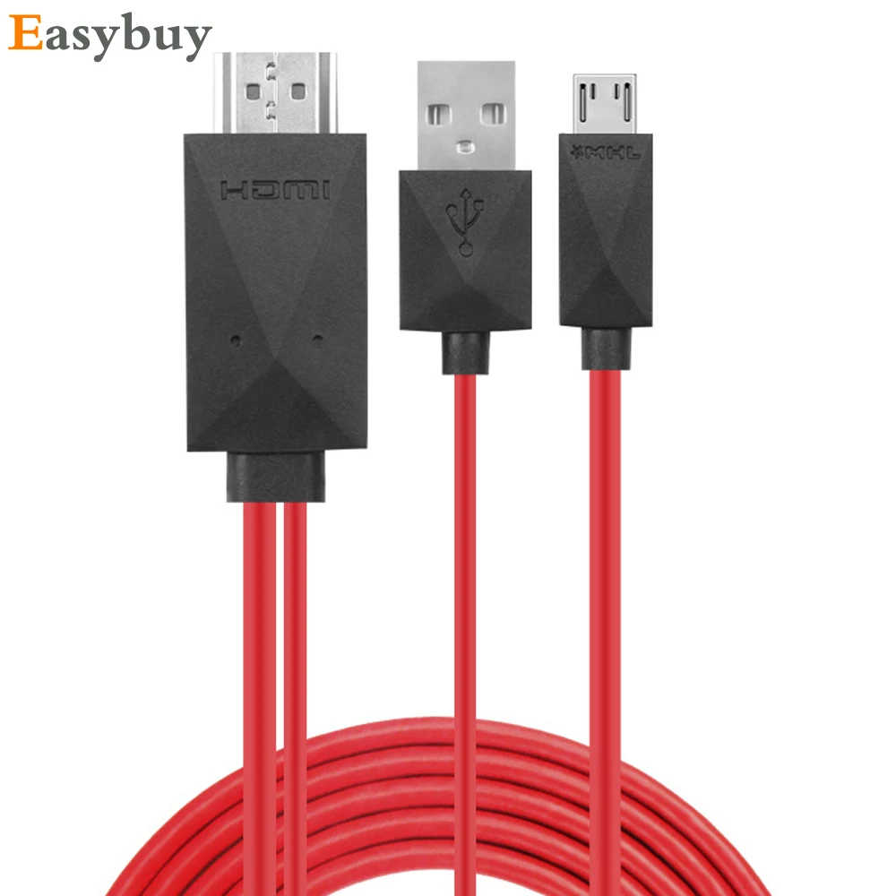 2M MHL Micro USB to HDMI 1080P HD TV Cable Adapter with Charging for Samsung Galaxy S4 S3 Note2 | Мобильные телефоны и