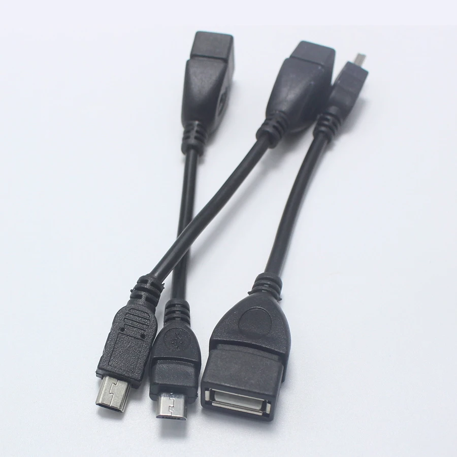 EClyxun 1 шт. USB 2,0 гнездо для Micro/Mini 5Pin USB Разъем конвертер OTG Кабель-адаптер для смартфона