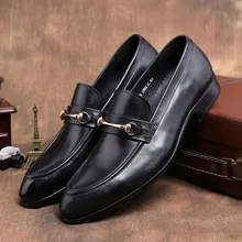 CIMIM/брендовая мужская обувь Роскошные туфли из натуральной кожи мужские повседневные модельные туфли мужские деловые туфли Г. С Острым носком итальянские классические туфли