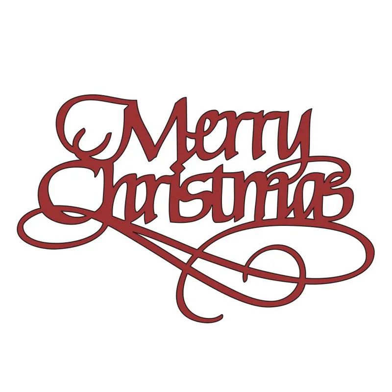 

YaMinSanNiO Merry Christmas Words Metal Cutting Dies New 2019 Letter Dies Scrapbooking for Card Making Craft Die Cut Stencil