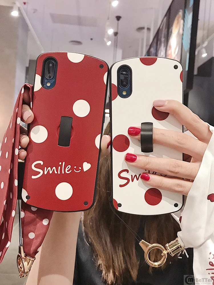 Чехол для телефона iPhone 7/8 plus простой чехол smile ovil X/XS Max XR милый роскошный красный из