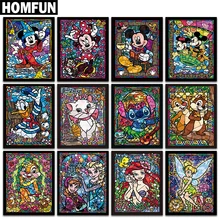 HOMFUN полная квадратная/круглая дрель 5D DIY Алмазная картина "Герои мультфильмов" 3D вышивка крестиком 5D Стразы Декор