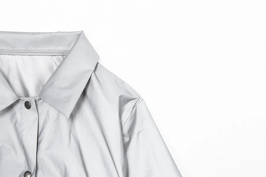 Prata Cordão Jaqueta Curta Camisola + Calças