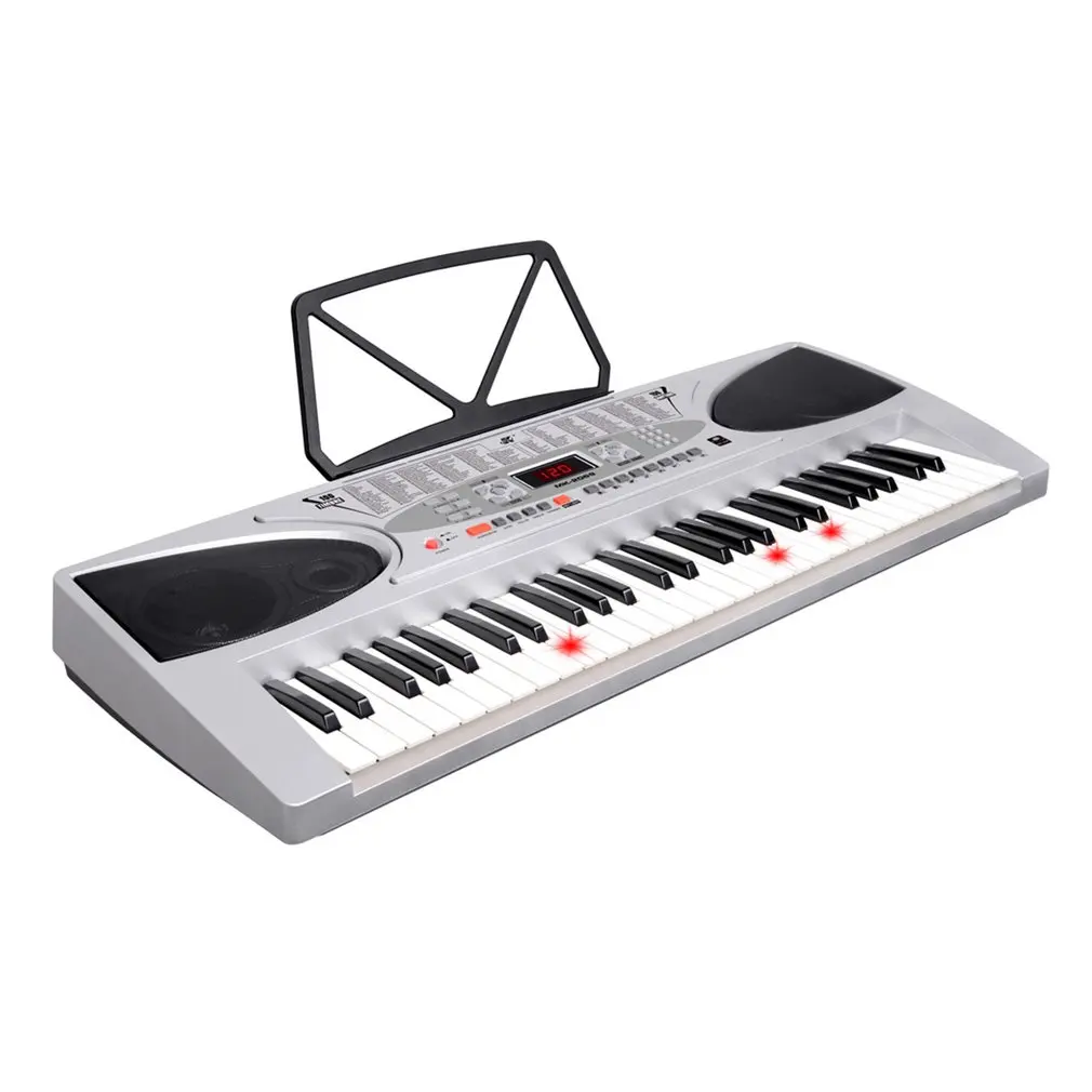 

MK-2069 54 Keys Electronic Keyboard 100 Timbres 100 Rhythms 16 Demo Songs LED Display Electronic Organ With Key Light