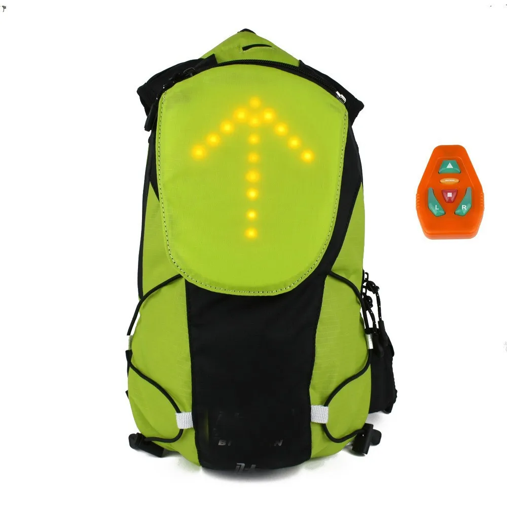Motorcycle Backpack with Wireless LED Pilot Lamp Security Motorbike
