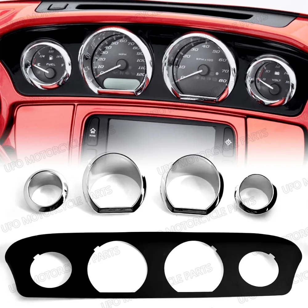Gauge Bezel Trim Mount Plate For Harley Touring Electra Street Glide