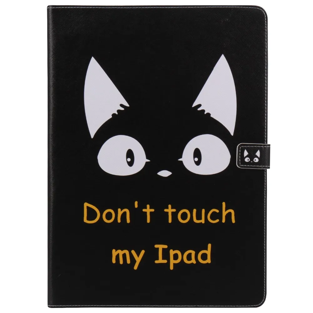 Cat Tablets Case Luxury Ultra Slim Magnetic Smart Flip Stand PU Leather Cover For Apple ipad pro 2017 12.9 inch Wake Up Sleep