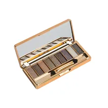 Красота Макияж палета де Сомбра тени для век палитра 9 цветов мерцающие тени для век Палитра и макияж косметический набор кистей