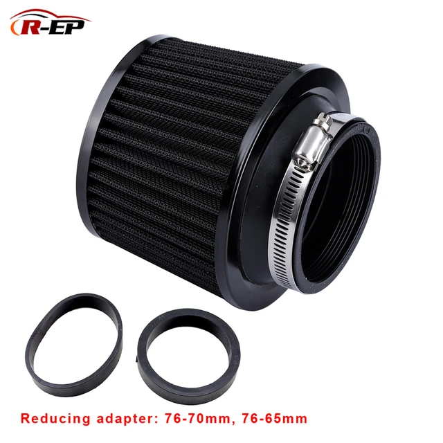 R EP Universal Air filter 76MM 70mm 65mm Car Performance High Flow Air