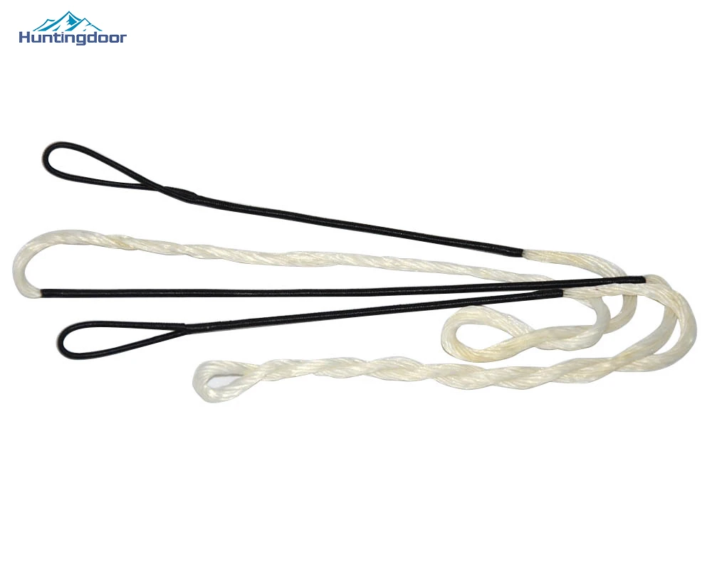 12 Strands Archery Dacron Bow String Arrow Dyclonine Black and White