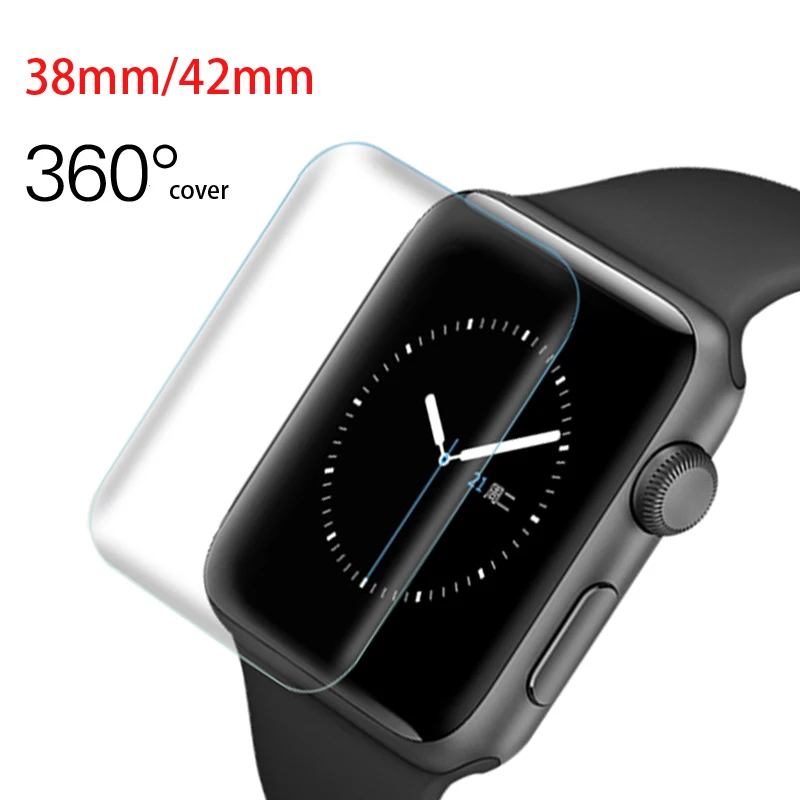 

2 pieces / lot 3D Anti-Shock TPU (Not Glass) Full Coverage Protective Film For iwatch Apple Watch Series 1/2/3 38mm 42mm
