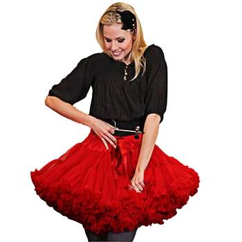 

B&N Custom Women(adult size) Pettiskirt Girls kid(XS-XXL) Tutu Tulle Skirt 2 layers 1 Lining Parent-child Fluffy Dance Petticoat