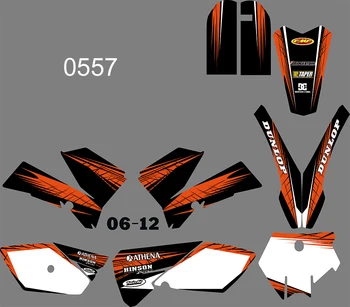 

3M 0557 Motorcycle Team Graphic & Backgrounds Decal Stiker Kits for KTM SX85 2006 2007 2008 2009 2010 2011 2012