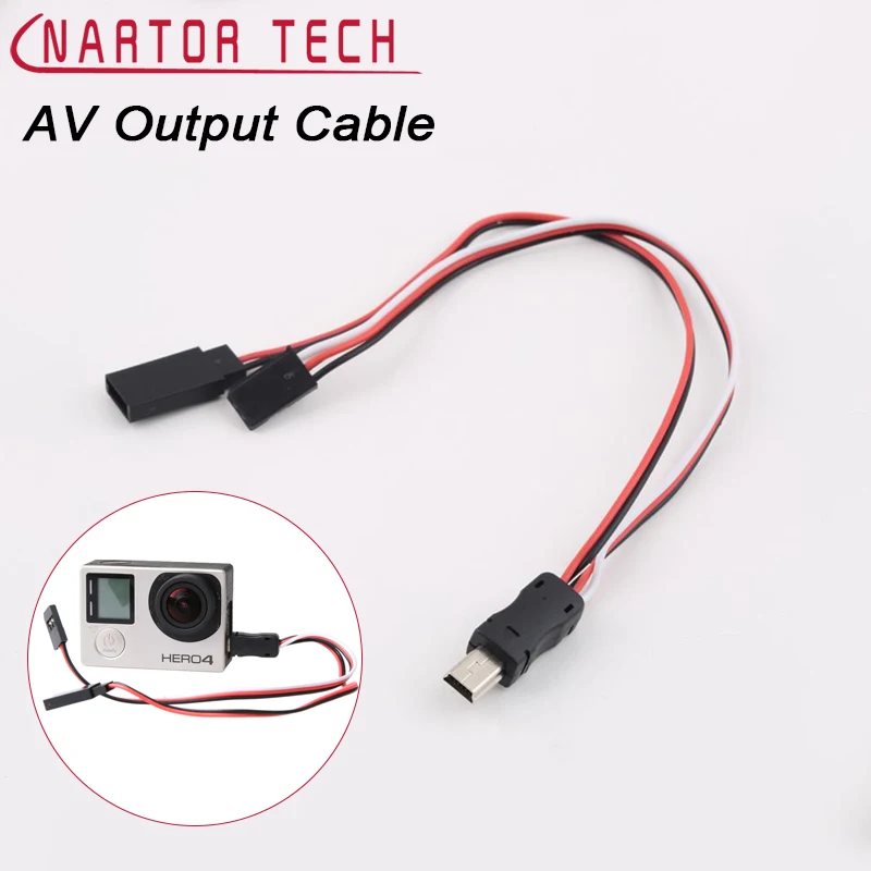 Nartor New Gopro3 Video AV Output Cable Line TX Cable Sport Action