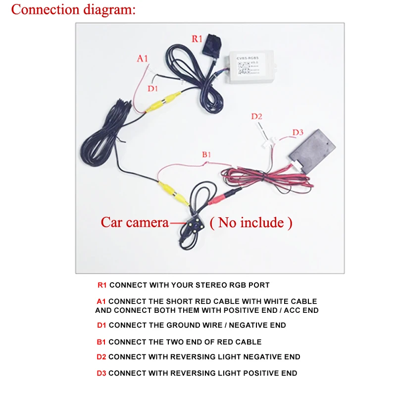 Aftermarket RCD510 RNS510 RNS315 VW камера заднего вида AV CVBS для RGB адаптер заднего вида парковочная вилка Golf Jetta MK5 MK6 Passat