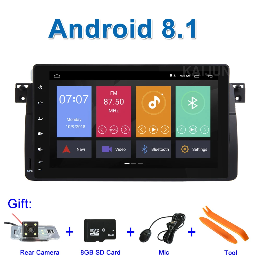 

9" Android 8.1 Car DVD Multimedia for BMW E46 M3 with Radio WiFi BT GPS Navigation Stereo