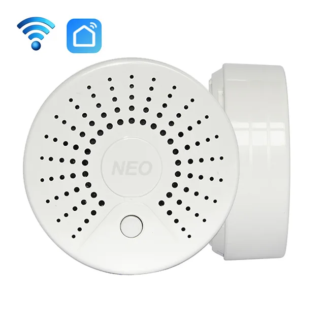 $21 Smart Wireless WiFi Smoke Detector Alarm Sensor Battery Power Via iOS Android APP Notification No HUB Requirement