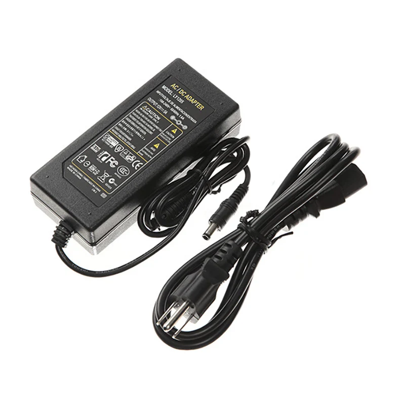CLAITE 100-240V LED Strip AC Adapter Power Supply Converter 12V 5A 60W US/AU/EU/UK Plug DC Plug For SMD3528 5050 LED Strip