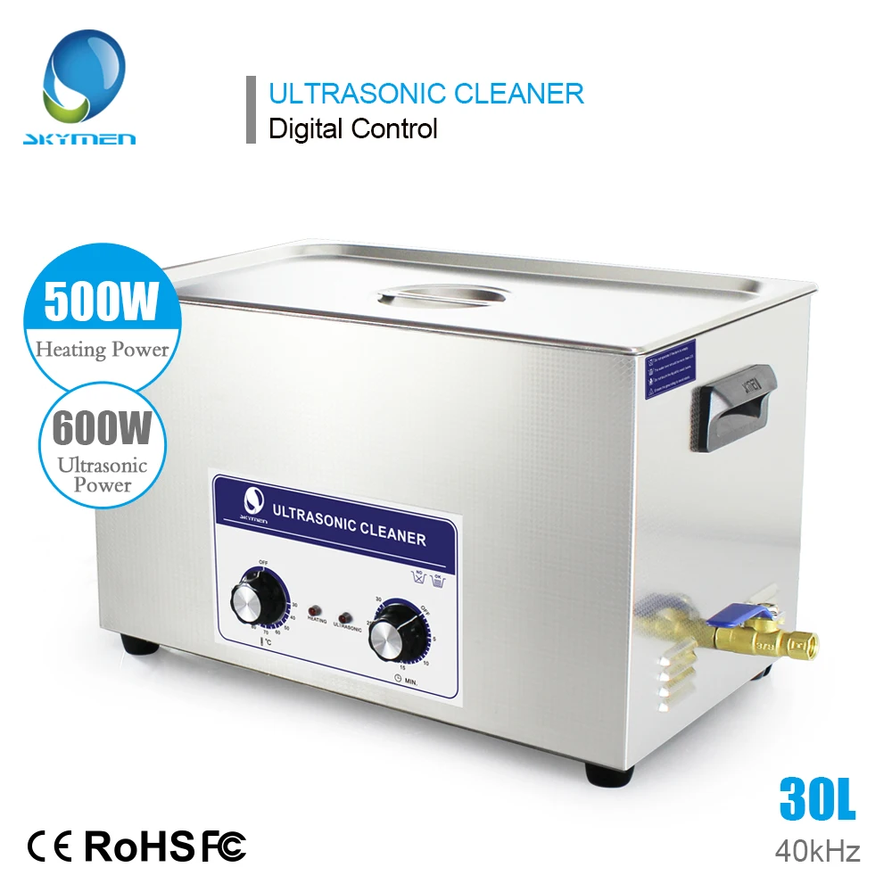 Najtaniej SKYMEN 2 30L 600W ultradźwiękowa wanna wtryskiwacz silnikowe części samochodowe laboratorium medyczne ultradźwiękowa maszyna do czyszczenia PCB Cleaner mycie