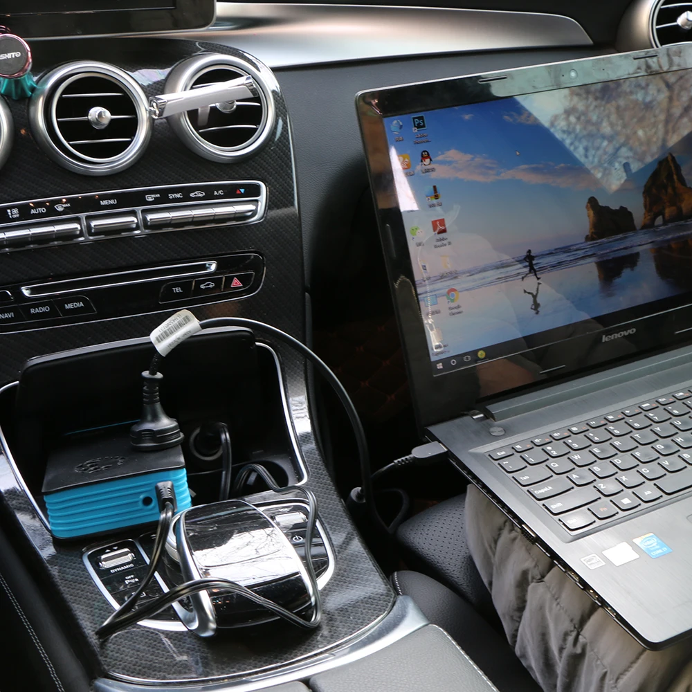 Very beautiful Power Inverter DC 12V to 220V AC Car Inverter Outlets with USB Port Charger Travel Portable Converter for Laptop