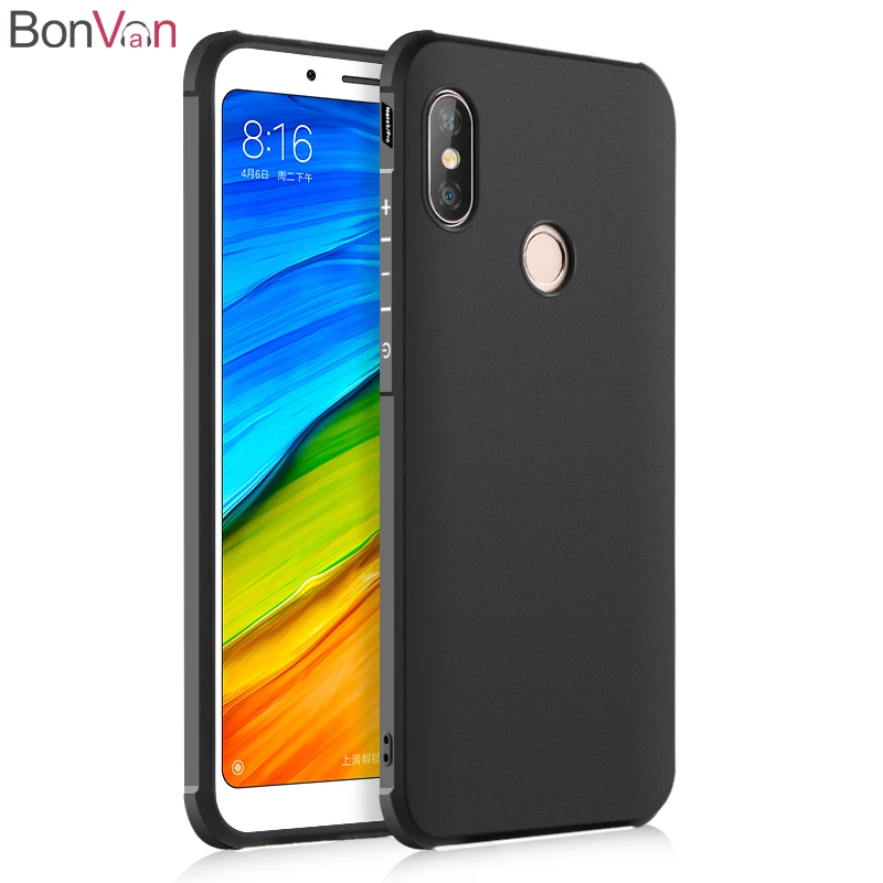 

BONVAN For Xiaomi redmi note 5 Pro global version Case Soft Silicone Protective Cover For Redmi note 5 Pro 3D Carved Matte Case