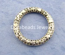 Doreen Box Lovely 100PCs Antique Silver Bali Ring Connectors 14mm (B01231)