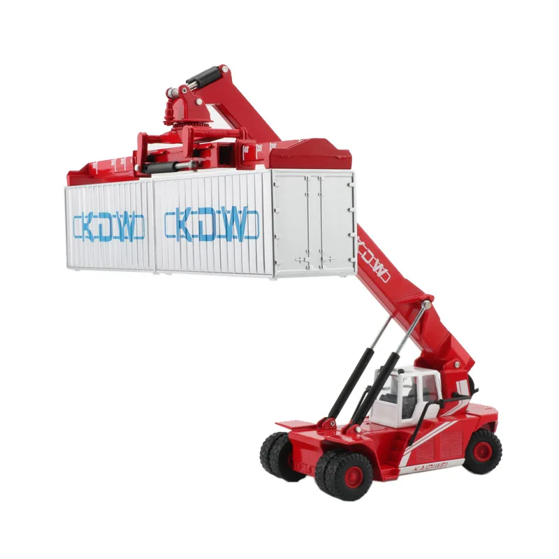 

KDW 1:50 Container Crane Truck Car Model Alloy Cars Toy Birthday Gift Kids Toys For Collection