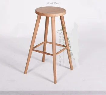 

Bar Chair Bar Furniture tabouret de bar solid wood bar stool taburete cocina high chair taburete alto fauteuil 40*40*73cm hot