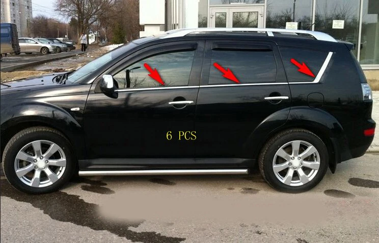 Горячая Новинка! Для Mitsubishi Outlander 2007 2008 2009 2010 2011 2012 нижняя рамка подоконник планки 6