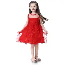 Toddler Girl Red Lace Dresses Kids Girls Wedding Party Dress Sleeveless Girls Clothes Elegant Princess Party Pageant Cute Dress Toddler Girl Red Lace Dresses Kids Girls Wedding Party Dress Sleeveless Girls Clothes Elegant Princess Party Pageant Cute Dress