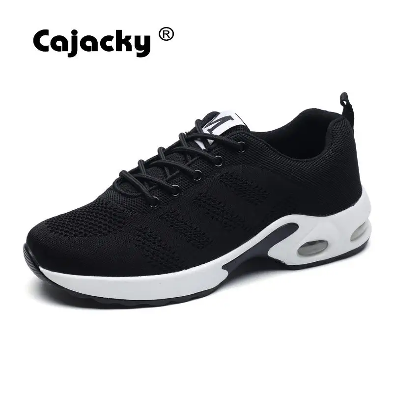 

Cajacky Men Casual Shoes Lace-up Spring Flats Sneakers Breathable Mesh Trainers Male Lightweight Zapatos Hombre Summer Krasovki