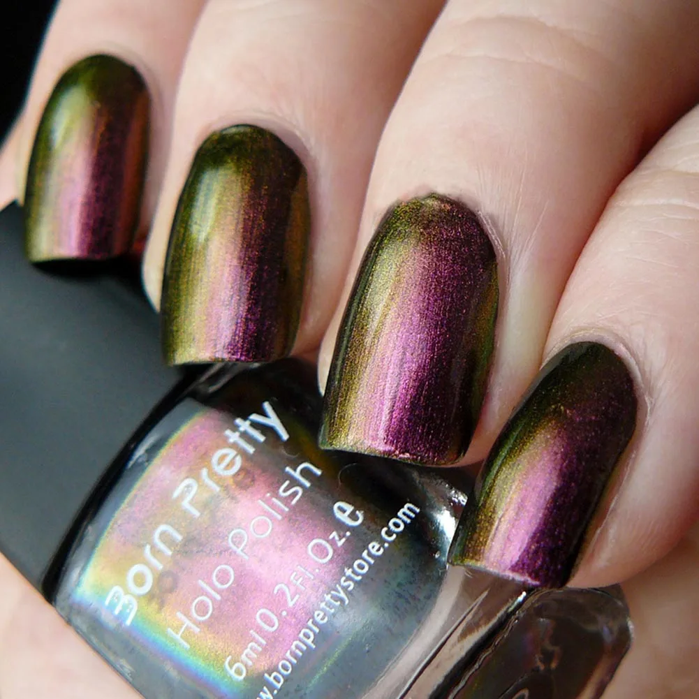 Manicure Shiny Lacquer Varnish Shell Glitter Nail Polish 9ml