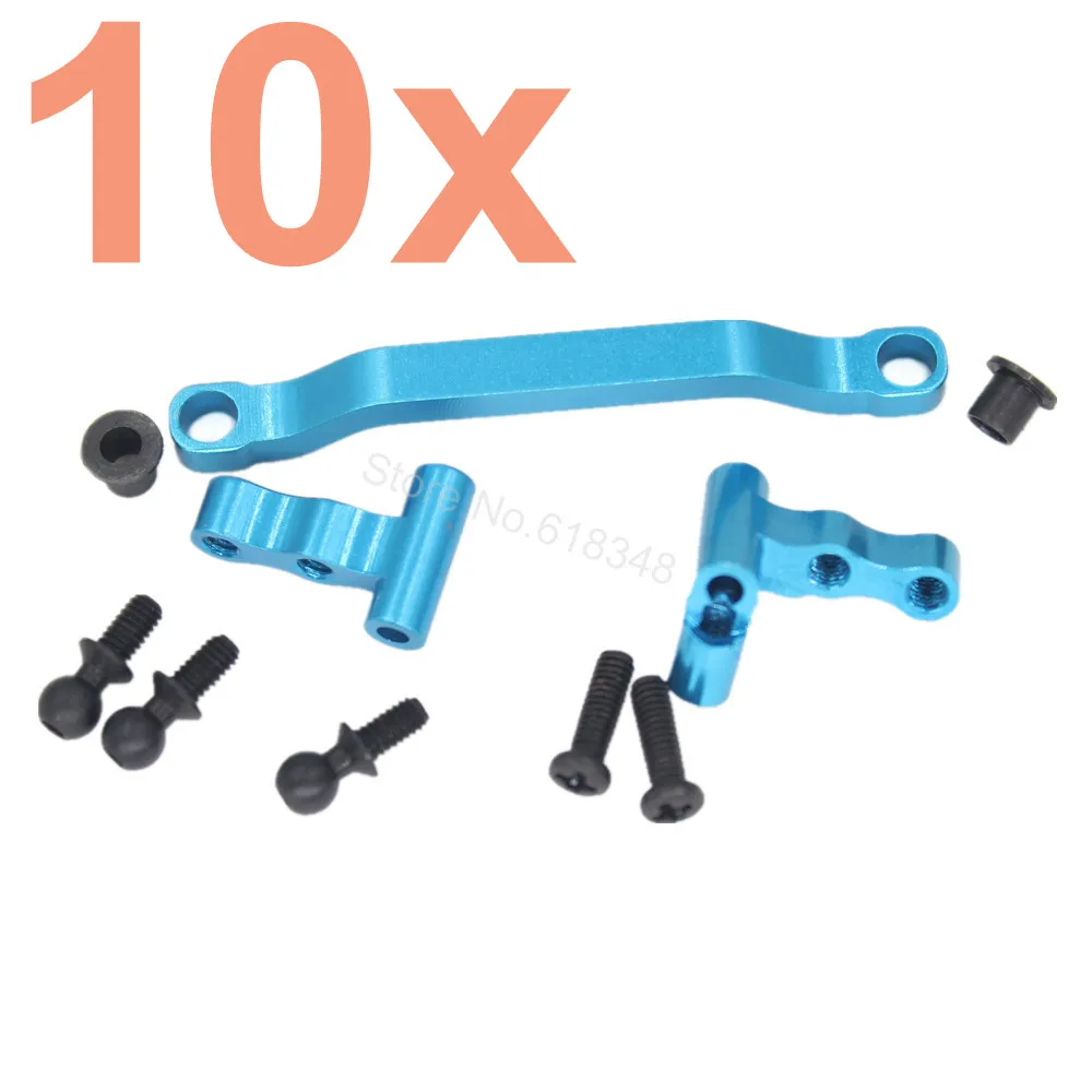 Wholesale 10Sets Aluminum Steering Linkage Kit A949 08 For RC WLtoys 1 18 A949 A959 A969