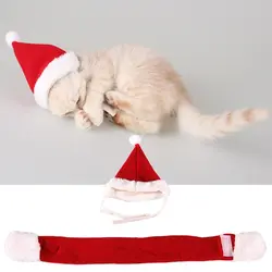 2 шт. Рождество Pet Hat шарф кошка собака прекрасный рождество санта праздник фестиваль костюм домашних животных уход за лошадьми интимные АК