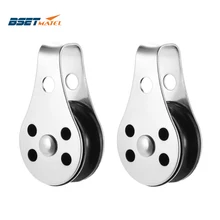 2 шт. из нержавеющей стали 316 блоки со шкивами веревка бегун каяк лодка аксессуары каноэ якорь снаряжение с лебедкой для 2 мм до 8 мм Канат