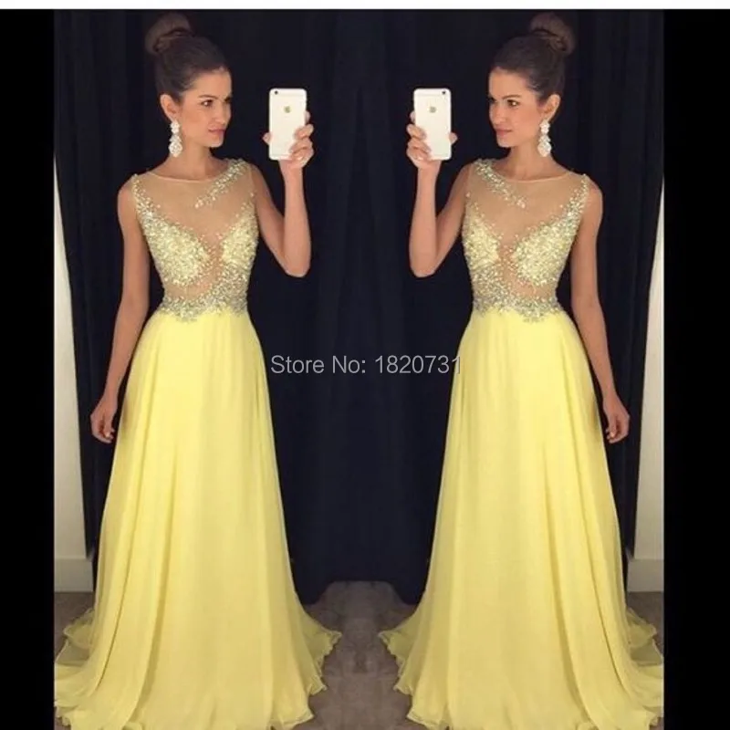 Robe-De-Soiree-2017-Sexy-Yellow-Chiffon-Long-Evening-Dress-Formal-Women-Beading-Sequined-Vestido-De