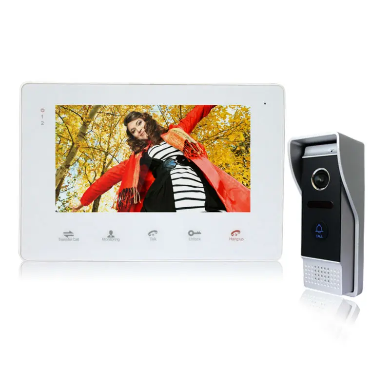 bilder für Homefong 7 "Video Intercom Türklingel Regenwholesale Tür Telefon Kamera für Home Security 1 Bildschirm 1200 TVL Dual Kommunikation bilder für Homefong 7 "Video Intercom Türklingel Regenwholesale Tür Telefon Kamera für Home Security 1 Bildschirm 1200 TVL Dual Kommunikation