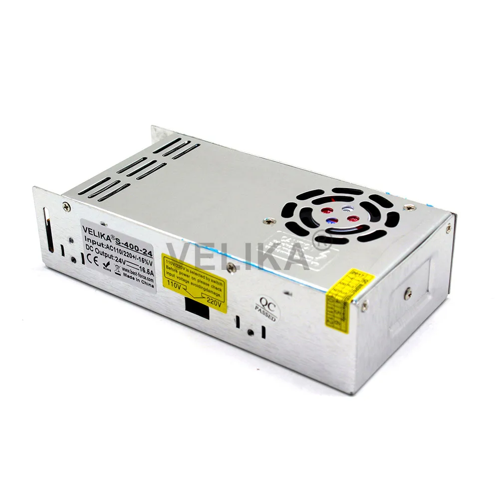 Лучшая цена импульсный источник питания DC 24V 15A 360W Драйвер USP 110V 220V AC SMPS для