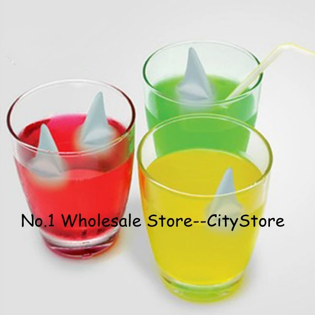 

Free Shipping Wholesale 300pcs/lot Drink Party Ice Tray Cool Shark Fin Shape Freeze Ice Cube Ice Mold Maker Mould