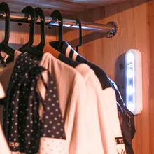 Мини 4 светодиодный ночник с сенсорным выключателем, умная лампа в детскую спальню, мягкая для хранения одежды, вращение на 180 градусов, распродажа