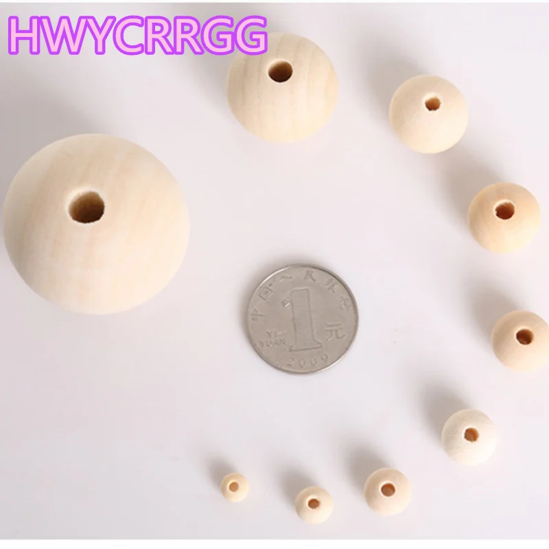 

NEW 4/6/8/10/12/14/16/18mm Natural Color Wood Beads Loose Spacer Beads for Jewelry Making DIY Handwork Accessories