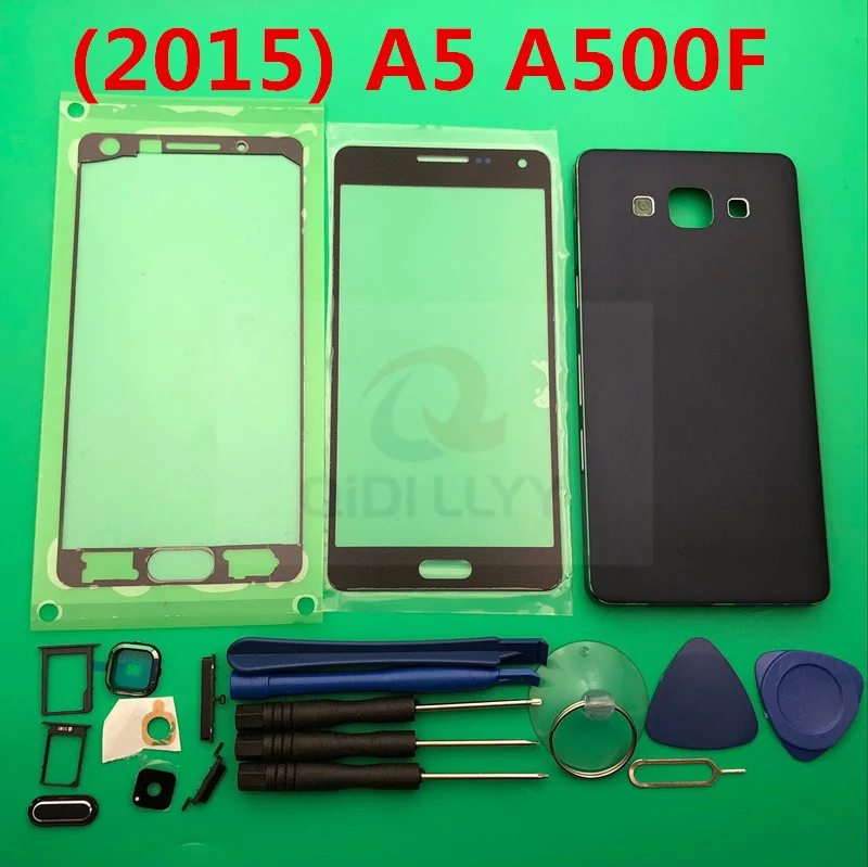 Полный корпус чехол для Samsung Galaxy 2015 A5 A500 A500F средняя рамка Задняя крышка батареи +
