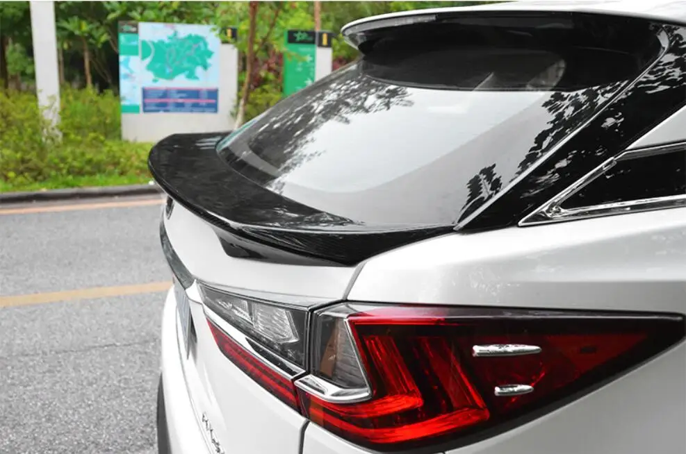 

JINGHANG Carbon Fiber Car Rear Wing Trunk Lip Spoilers Fits For Lexus RX rx200t 450h 2016 2017 2018